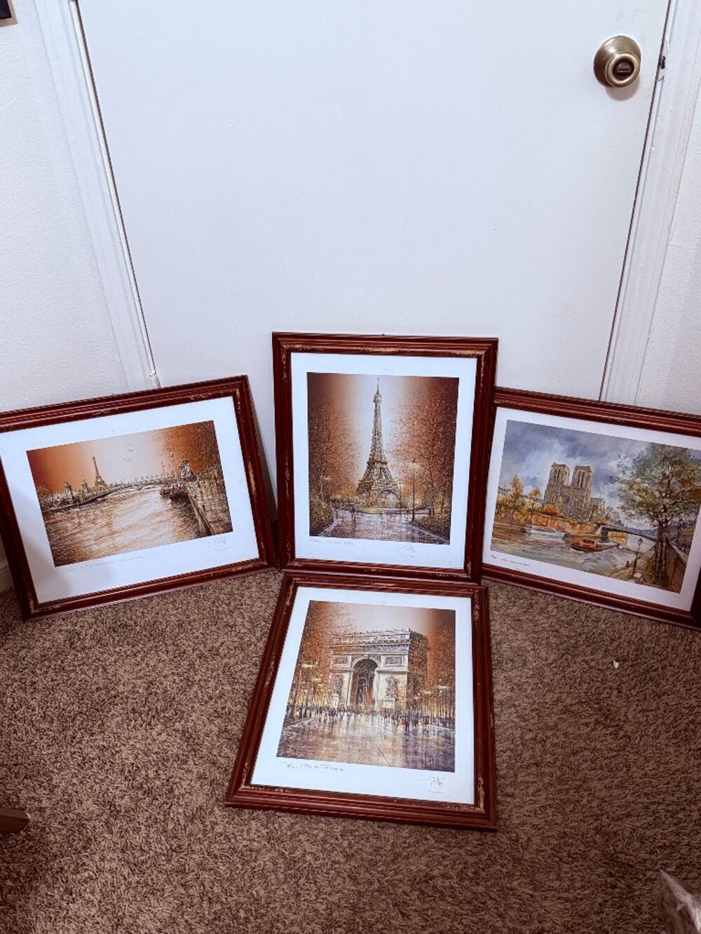 Parisian Gallery Wall Art Lot of 4